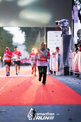 Race photo from Smartfren Run 2024