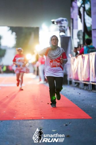 Race photo from Smartfren Run 2024