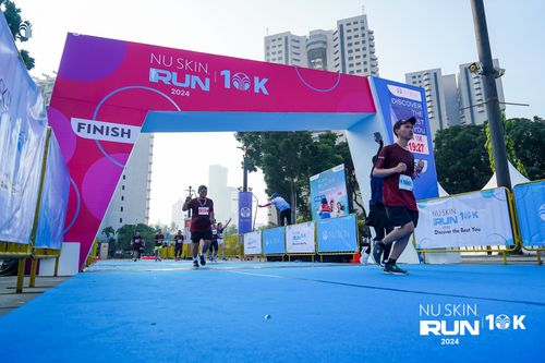 Race photo from Nu Skin Run 10K