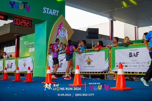 Race photo from BAF LIONS RUN 2024