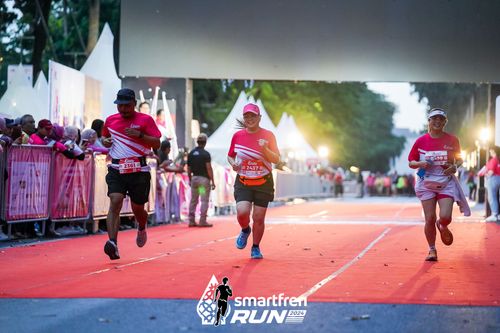 Race photo from Smartfren Run 2024