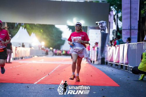 Race photo from Smartfren Run 2024