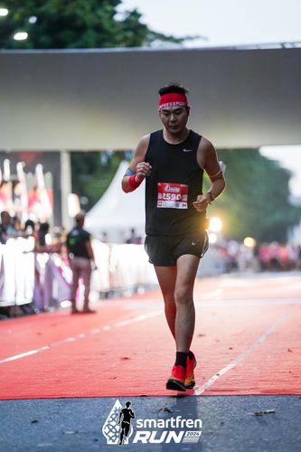 Race photo from Smartfren Run 2024