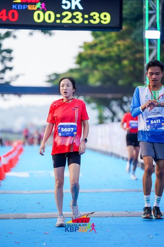 Race photo from CISANGKAN KBP CITY RUN 2025