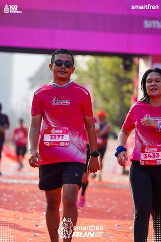 Race photo from Smartfren Run 2025 