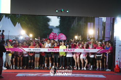 Race photo from Smartfren Run 2024