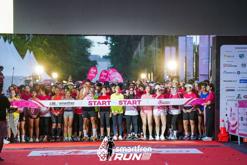 Race photo from Smartfren Run 2024