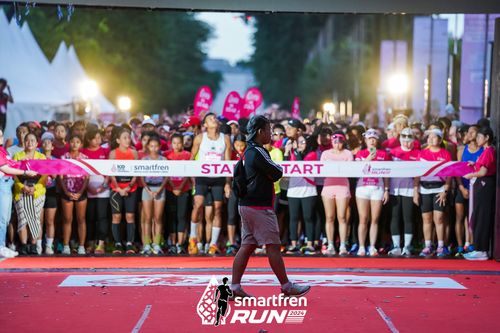Race photo from Smartfren Run 2024