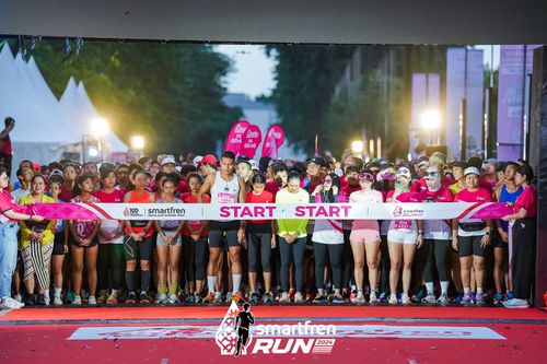 Race photo from Smartfren Run 2024
