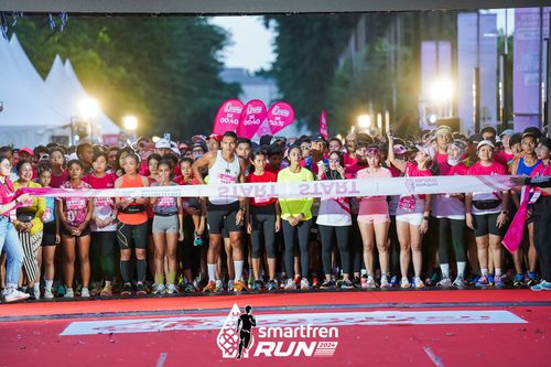 Race photo from Smartfren Run 2024