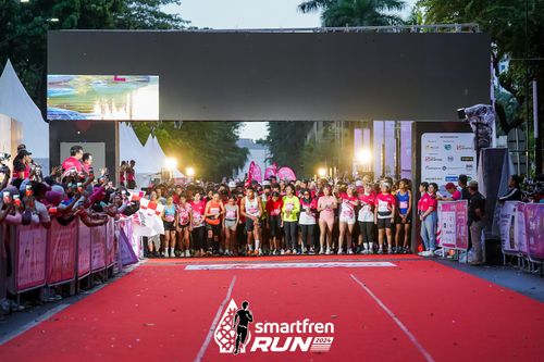 Race photo from Smartfren Run 2024