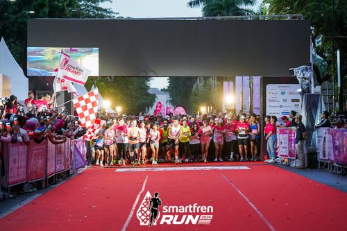 Race photo from Smartfren Run 2024