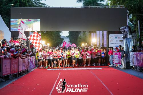Race photo from Smartfren Run 2024