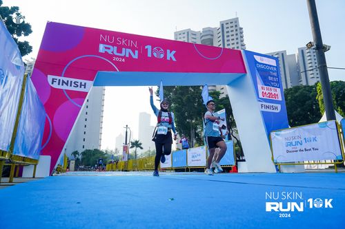 Race photo from Nu Skin Run 10K