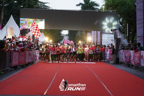 Race photo from Smartfren Run 2024
