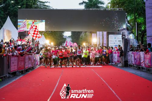 Race photo from Smartfren Run 2024