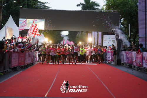 Race photo from Smartfren Run 2024
