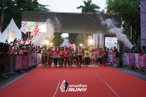 Race photo from Smartfren Run 2024