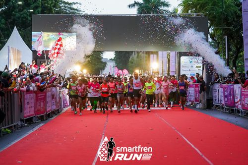Race photo from Smartfren Run 2024
