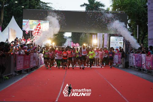 Race photo from Smartfren Run 2024
