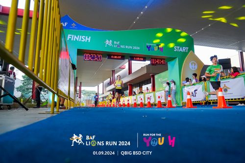 Race photo from BAF LIONS RUN 2024