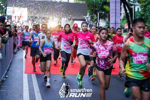 Race photo from Smartfren Run 2024