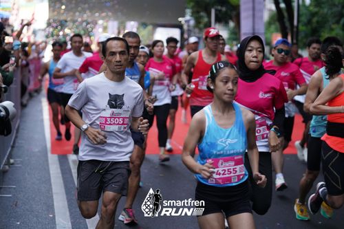 Race photo from Smartfren Run 2024