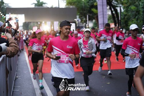 Race photo from Smartfren Run 2024