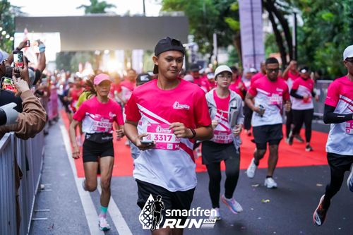 Race photo from Smartfren Run 2024