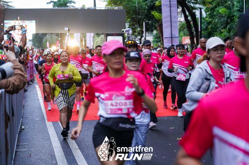Race photo from Smartfren Run 2024