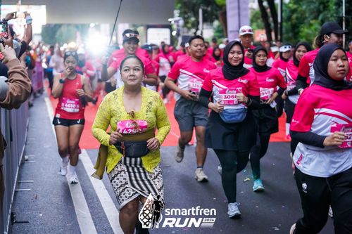 Race photo from Smartfren Run 2024