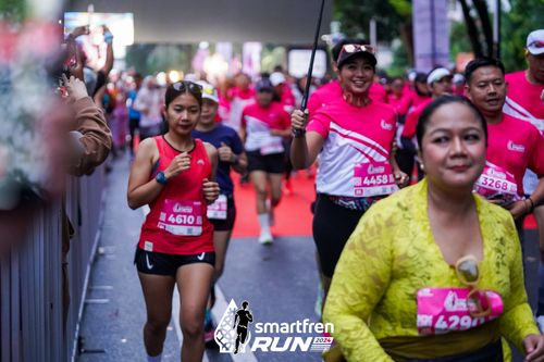 Race photo from Smartfren Run 2024