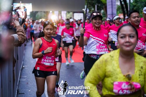 Race photo from Smartfren Run 2024