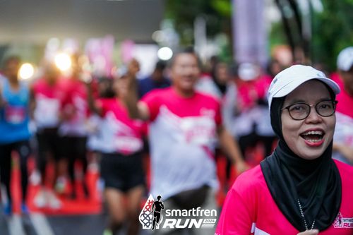 Race photo from Smartfren Run 2024