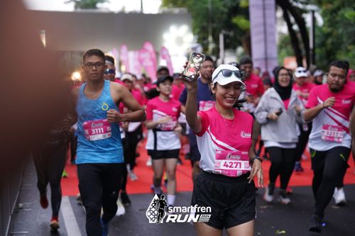 Race photo from Smartfren Run 2024
