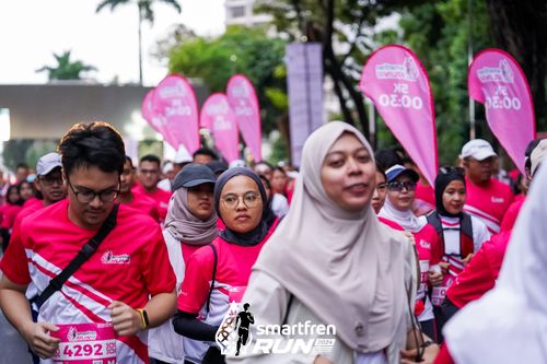 Race photo from Smartfren Run 2024