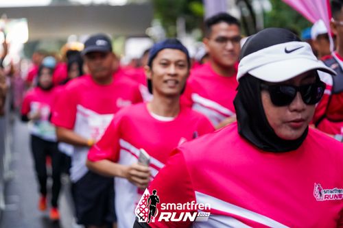 Race photo from Smartfren Run 2024