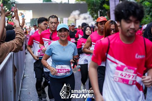 Race photo from Smartfren Run 2024