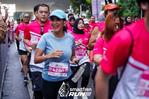 Race photo from Smartfren Run 2024