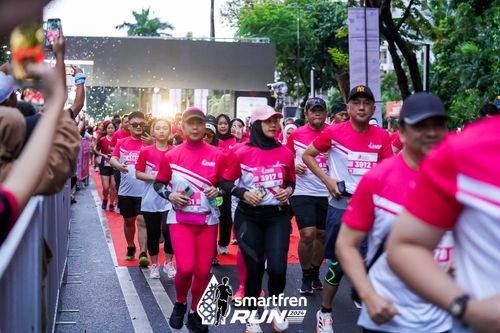 Race photo from Smartfren Run 2024