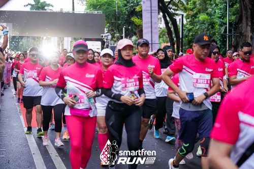 Race photo from Smartfren Run 2024