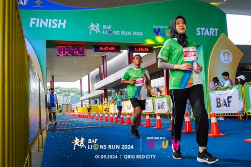 Race photo from BAF LIONS RUN 2024