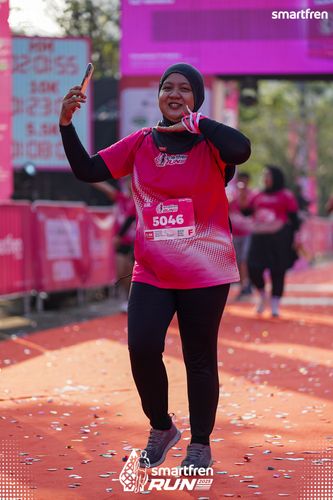 Race photo from Smartfren Run 2025 