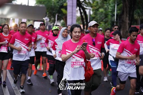 Race photo from Smartfren Run 2024