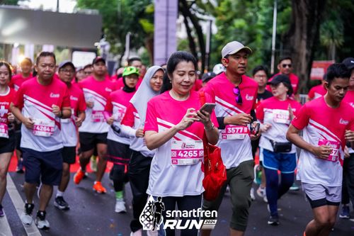 Race photo from Smartfren Run 2024