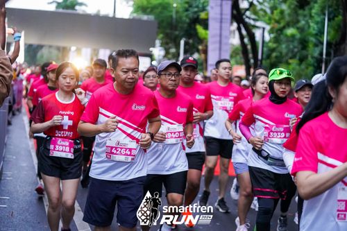 Race photo from Smartfren Run 2024