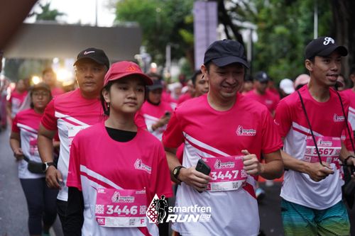 Race photo from Smartfren Run 2024
