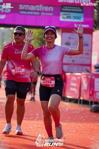 Race photo from Smartfren Run 2025 