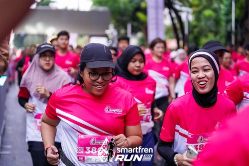 Race photo from Smartfren Run 2024