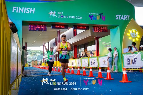 Race photo from BAF LIONS RUN 2024